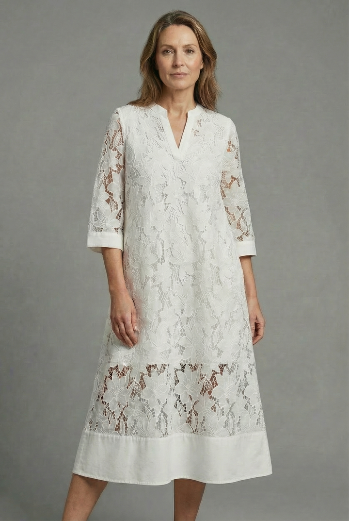 Evie | Wedding Guest Lace Midi Dress Women