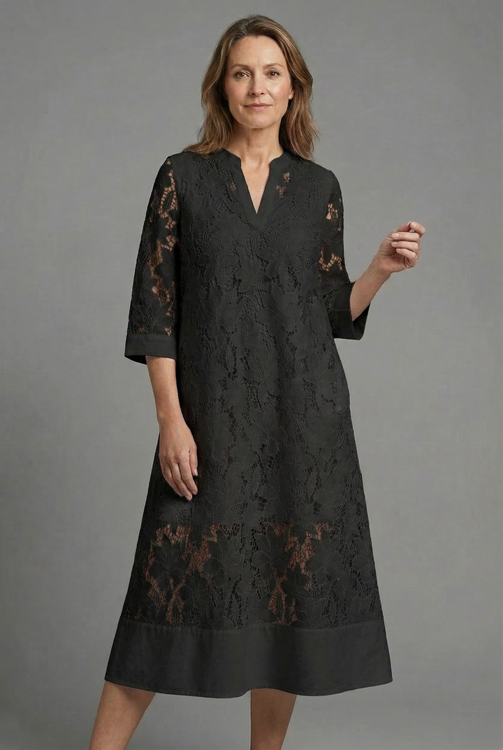 Evie | Wedding Guest Lace Midi Dress Women
