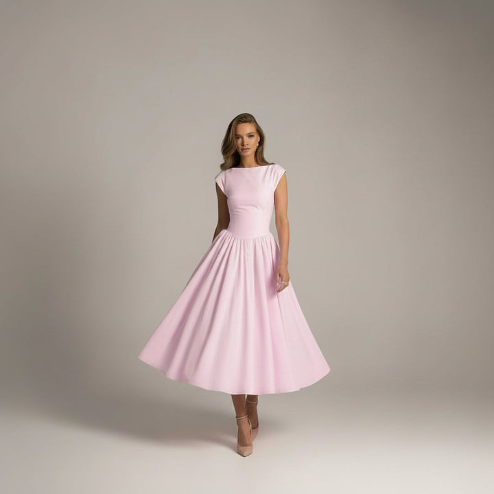 Cressida | Wedding Guest Full Skirt Midi Dress