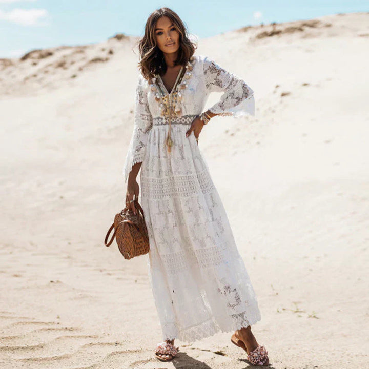 Olivia | Lace Maxi Dress for Women Wedding Guest