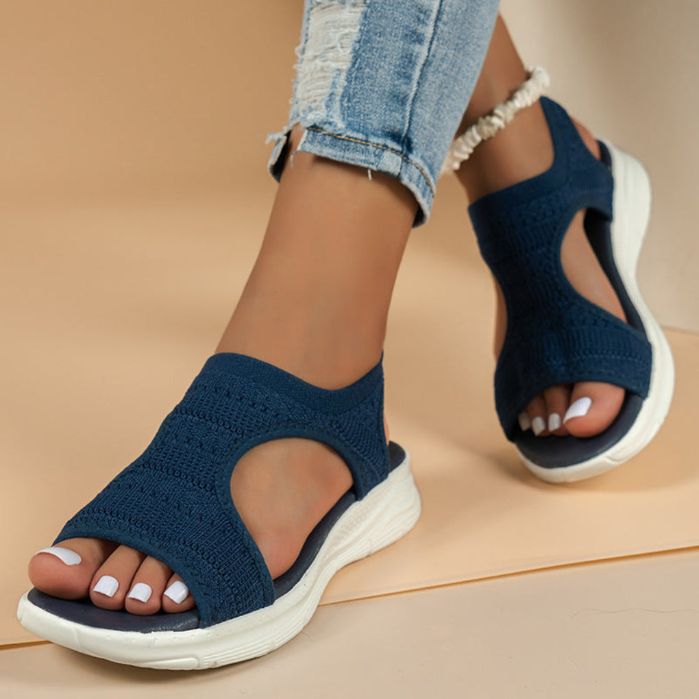 Lottie | Women Sandals Knit Open Toe Flatform