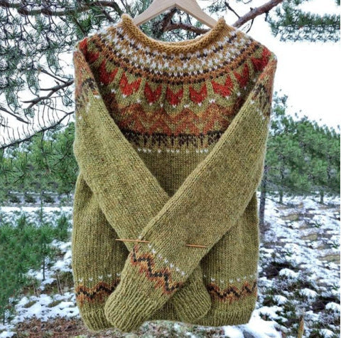 Amelia | Fair Isle Knit Women Clothing Sweater