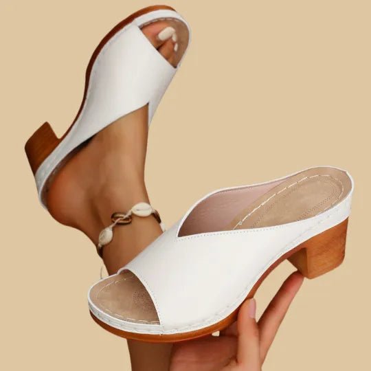 Darcey | Women Block Heel Mule Sandals