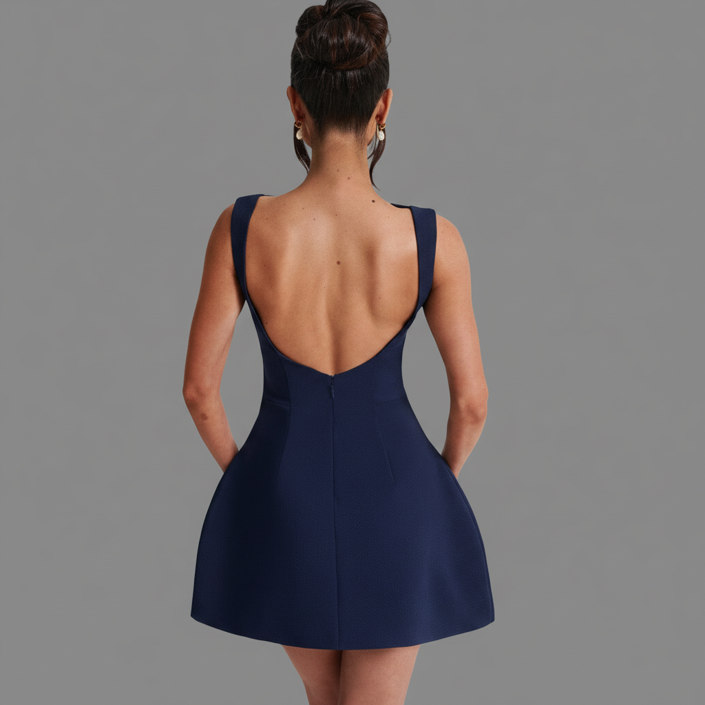 Gemma | Bridesmaid Fit and Flare Mini Dress