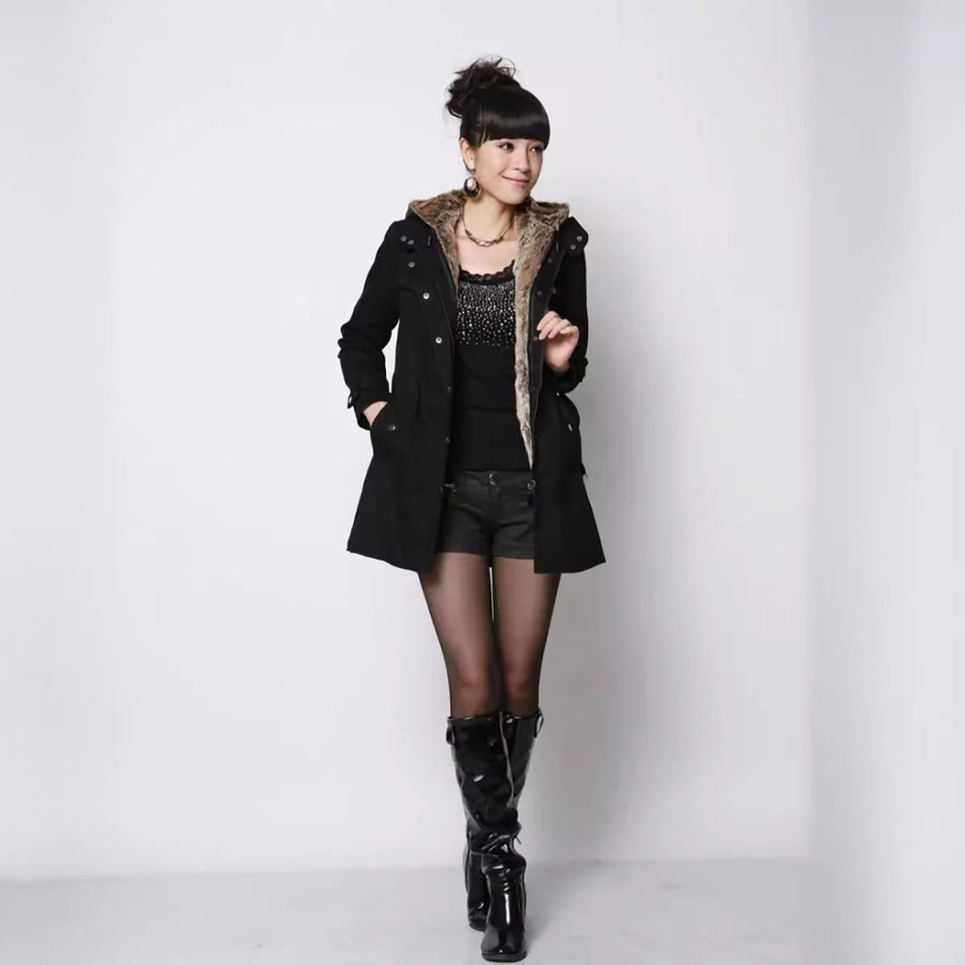 Poppy | Womens Fur Lined Hooded Parka Coat