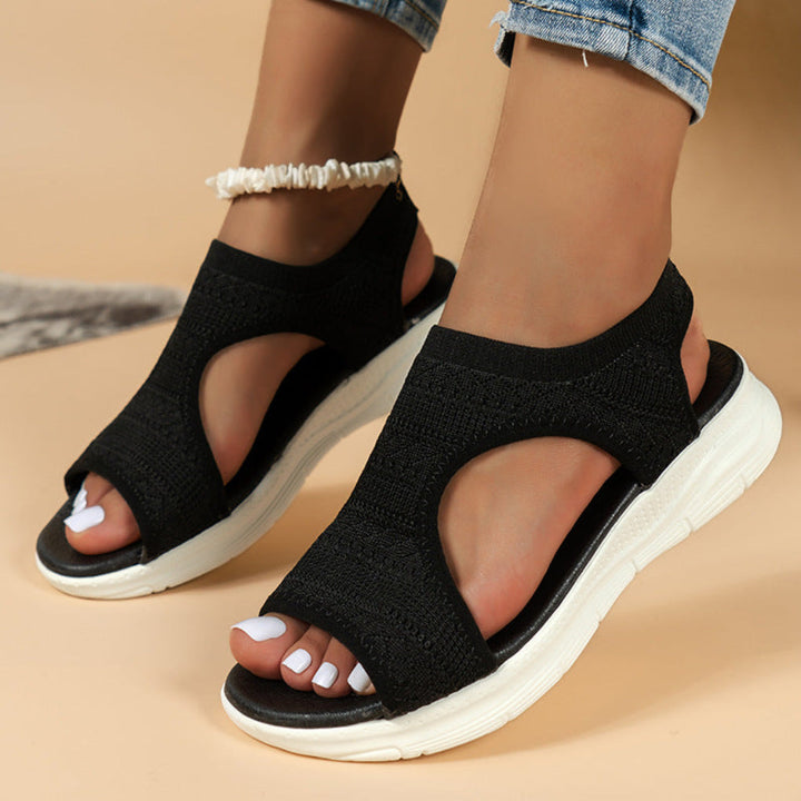 Lottie | Women Sandals Knit Open Toe Flatform