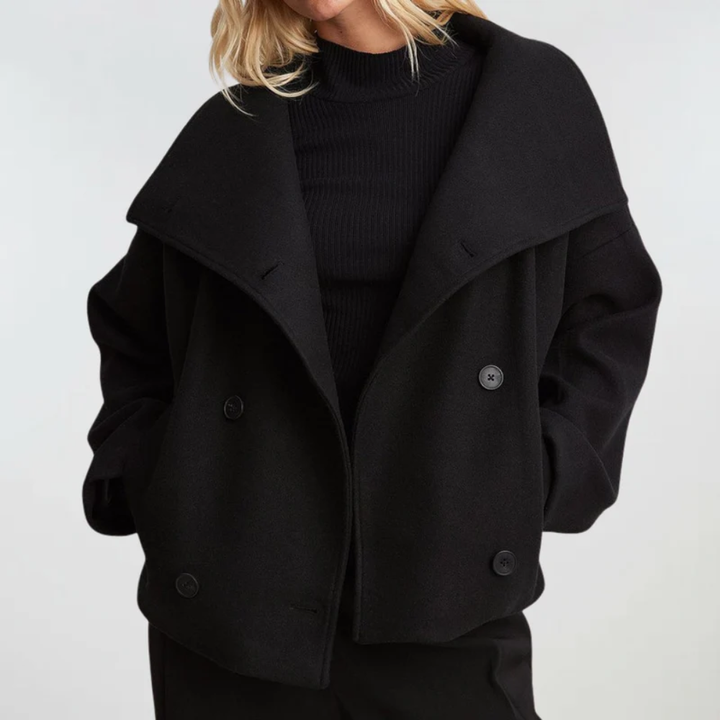 Beatrice | Cropped Double-Breasted Womens Coat