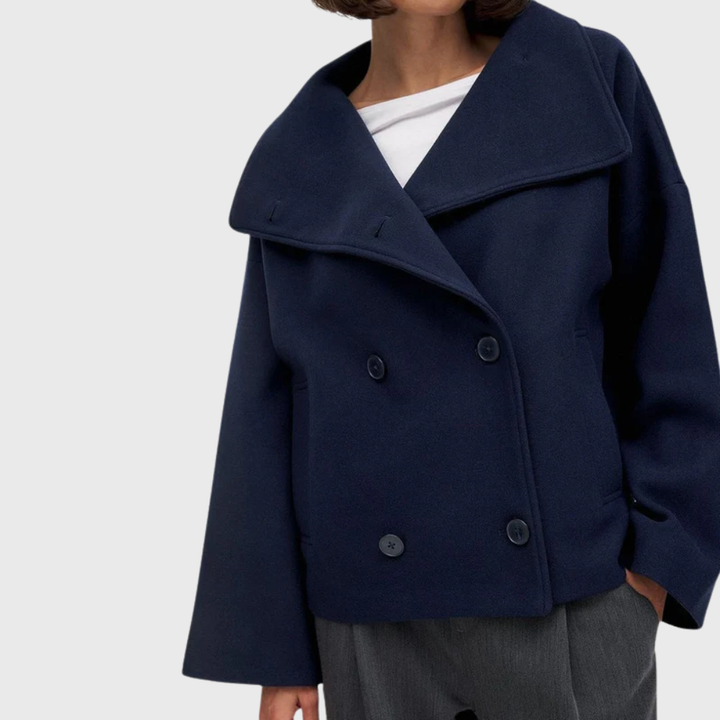 Beatrice | Cropped Double-Breasted Womens Coat