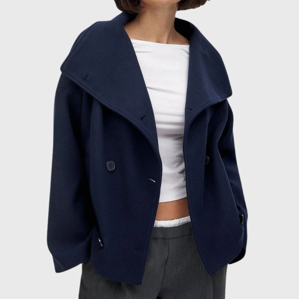 Beatrice | Cropped Double-Breasted Womens Coat