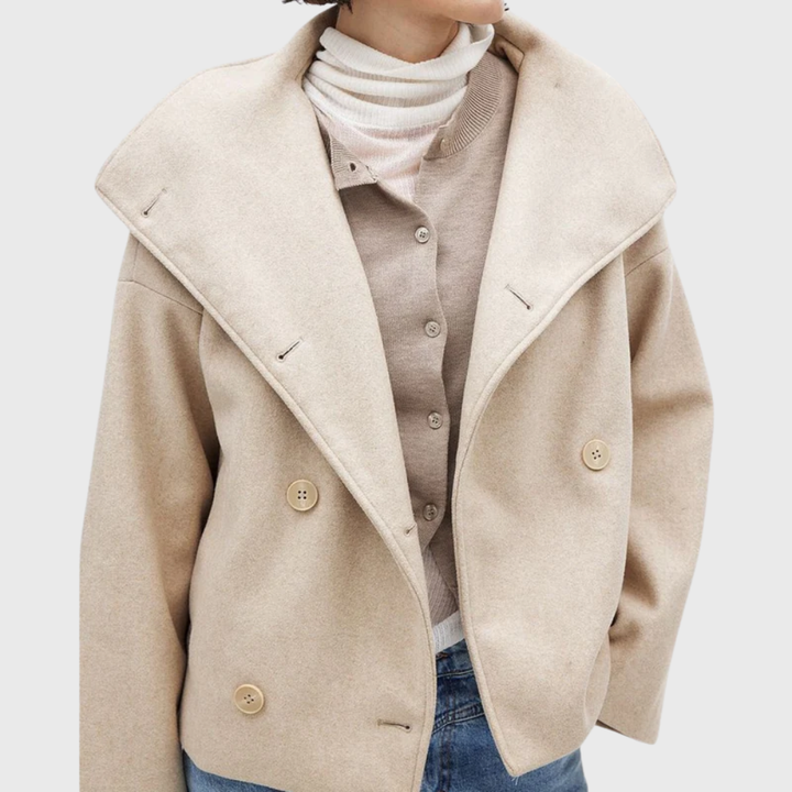 Beatrice | Cropped Double-Breasted Womens Coat
