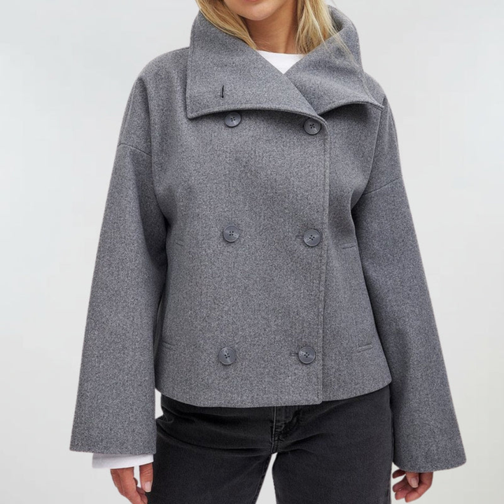 Beatrice | Cropped Double-Breasted Womens Coat