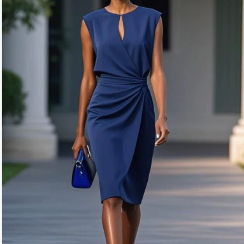 Freya | Wedding Guest Ruched Midi Dress Women