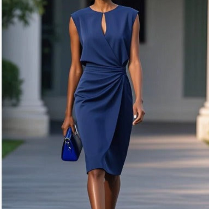 Freya | Wedding Guest Ruched Midi Dress Women