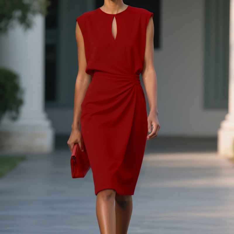 Freya | Wedding Guest Ruched Midi Dress Women
