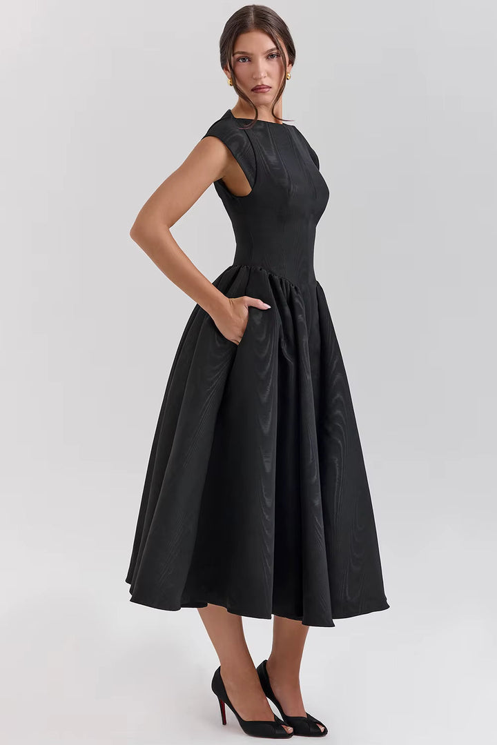 Millie | Wedding Guest Pleated Midi Flare Dress