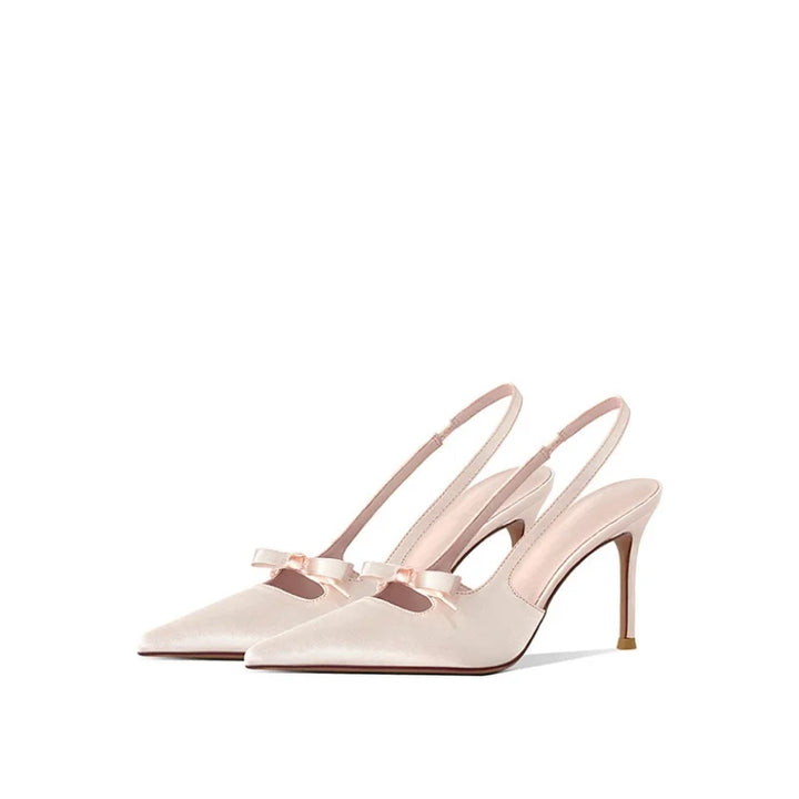 Elsie | Bow Detail Slingback Stiletto Sandals Women