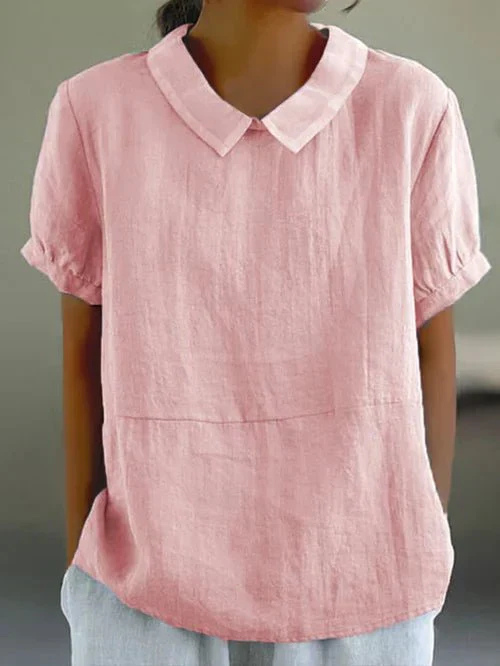 Daisy | Women Clothing Short Sleeve Linen Blouse