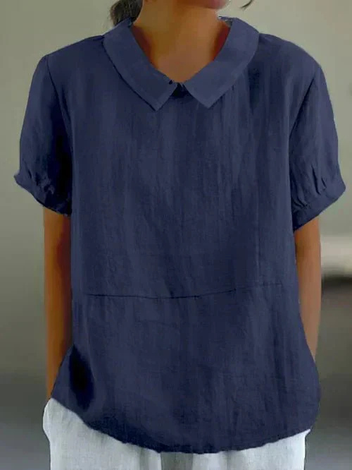 Daisy | Women Clothing Short Sleeve Linen Blouse