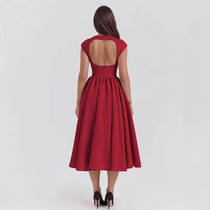 Millie | Wedding Guest Pleated Midi Flare Dress