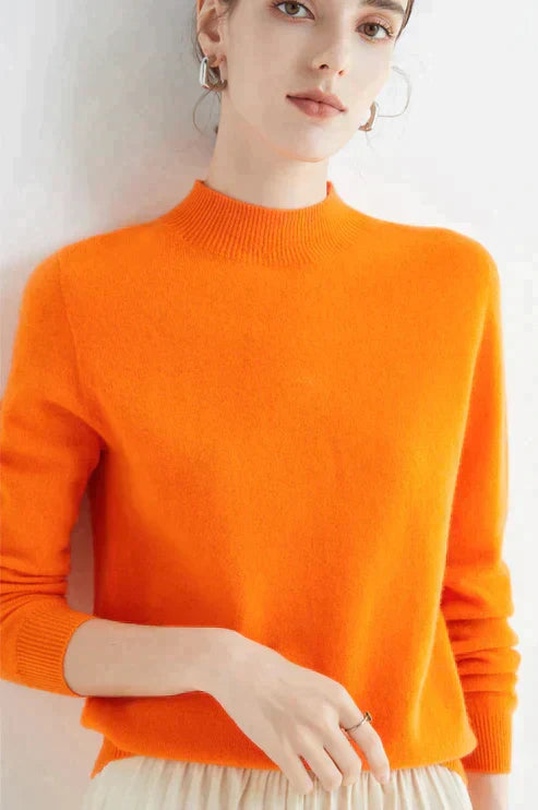 Women’s Casual Knit Sweater for Autumn and Winter Warm Stylish Jumper for Everyday Wear