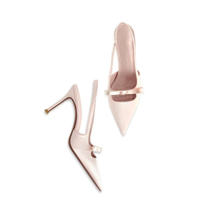 Elsie | Bow Detail Slingback Stiletto Sandals Women