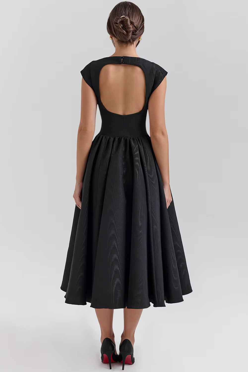 Millie | Wedding Guest Pleated Midi Flare Dress