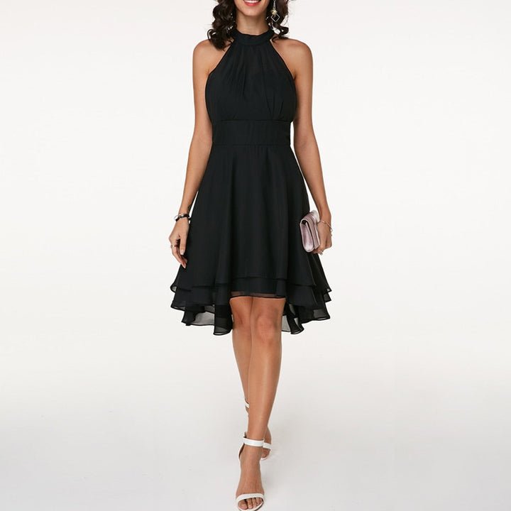 Pippa | Wedding Guest Chiffon Halter Dress Women