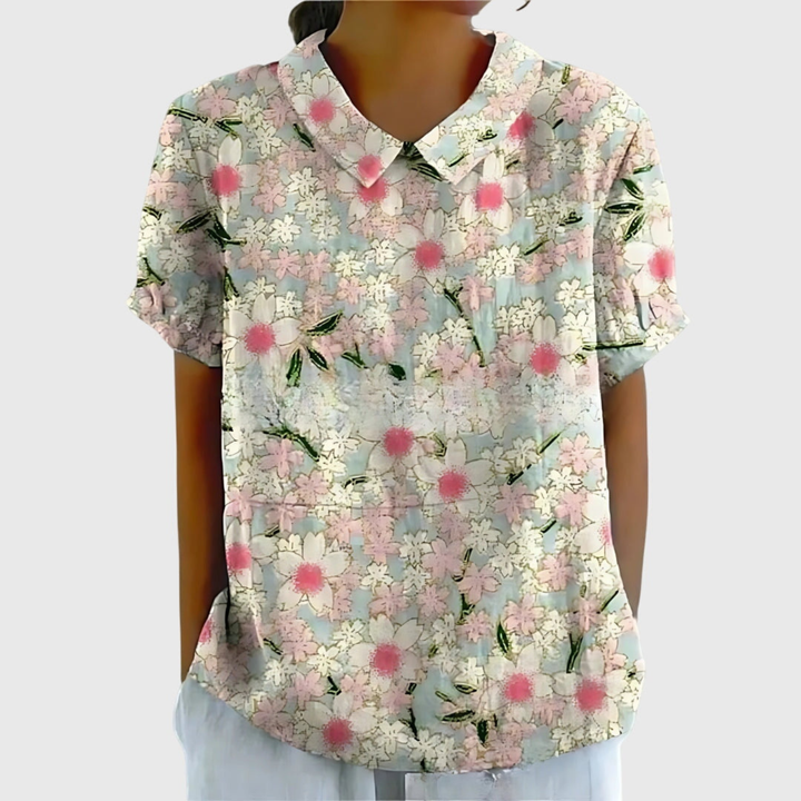Amelia | Women Clothing Short Sleeve Blouse