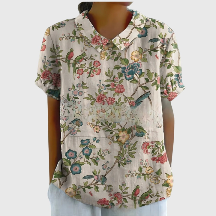 Amelia | Women Clothing Short Sleeve Blouse