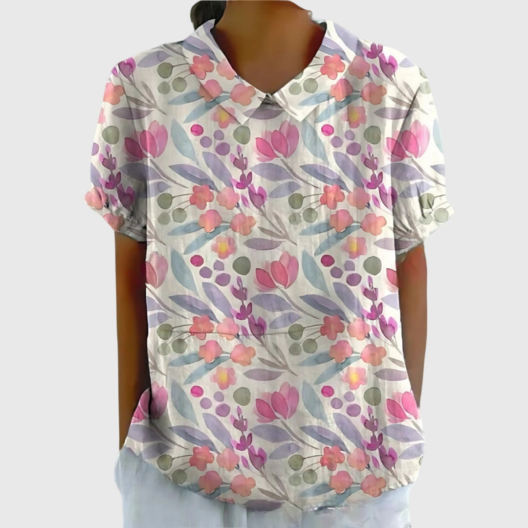 Amelia | Women Clothing Short Sleeve Blouse
