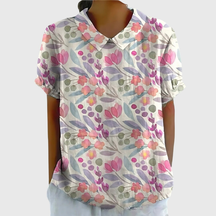 Amelia | Women Clothing Short Sleeve Blouse