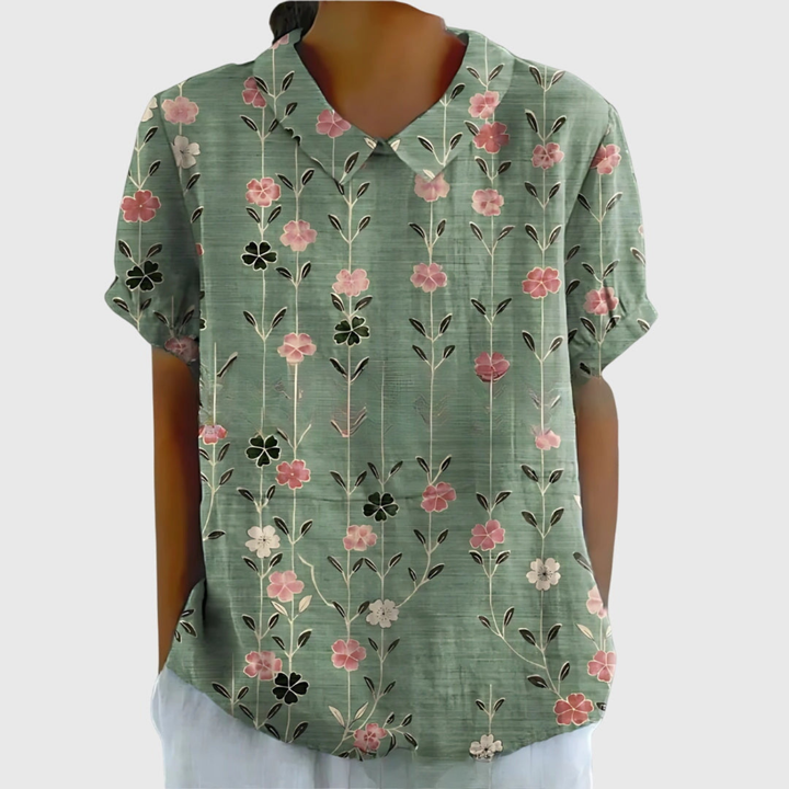 Amelia | Women Clothing Short Sleeve Blouse