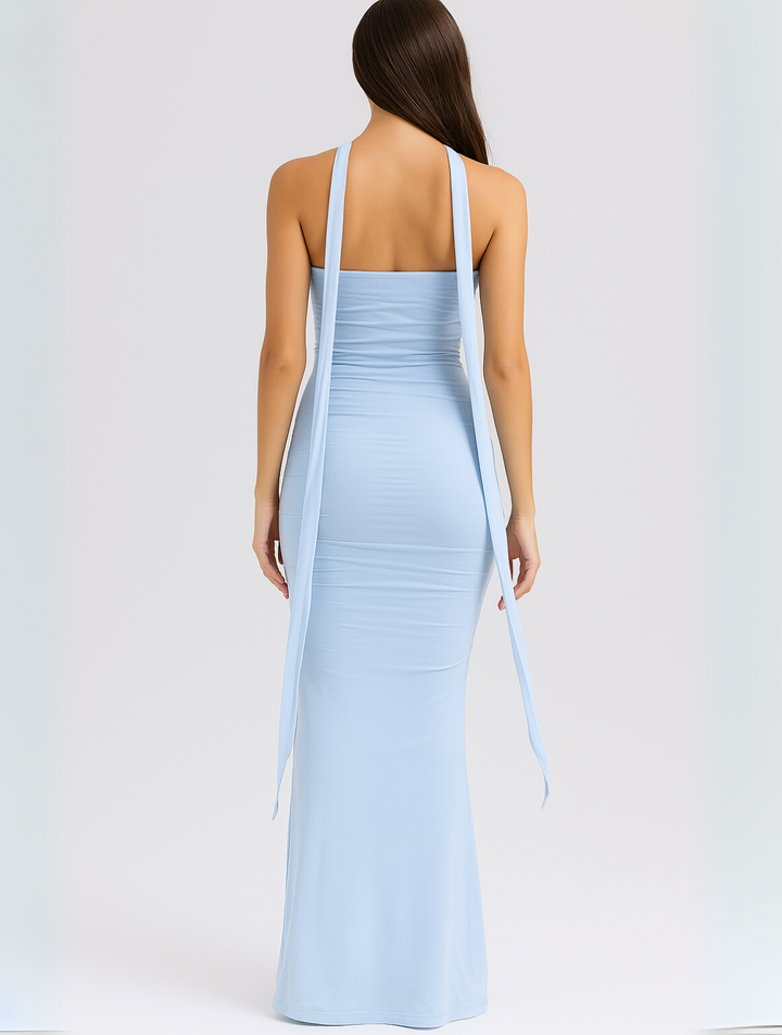 Daisy | Strapless Maxi Dress with Choker