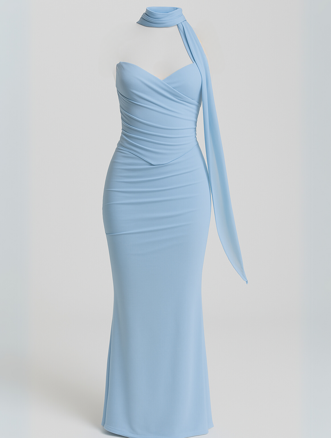 Daisy | Strapless Maxi Dress with Choker