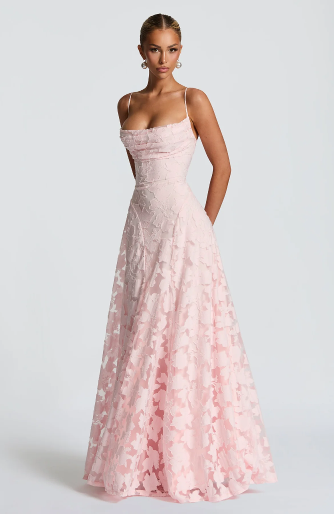 Nancy | Wedding Guest Lace Maxi Dress