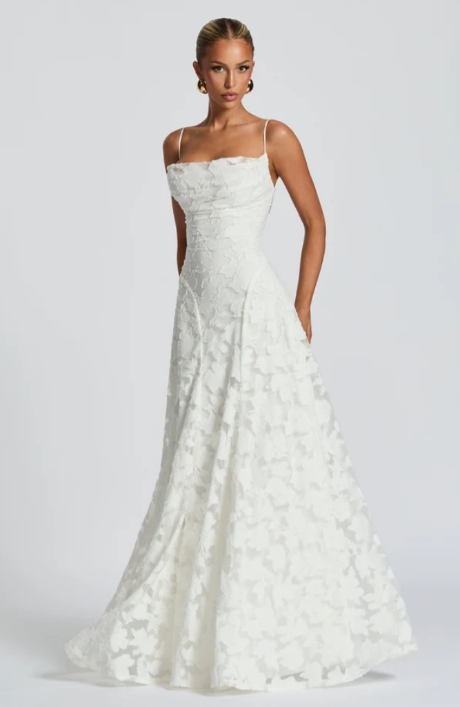 Nancy | Wedding Guest Lace Maxi Dress