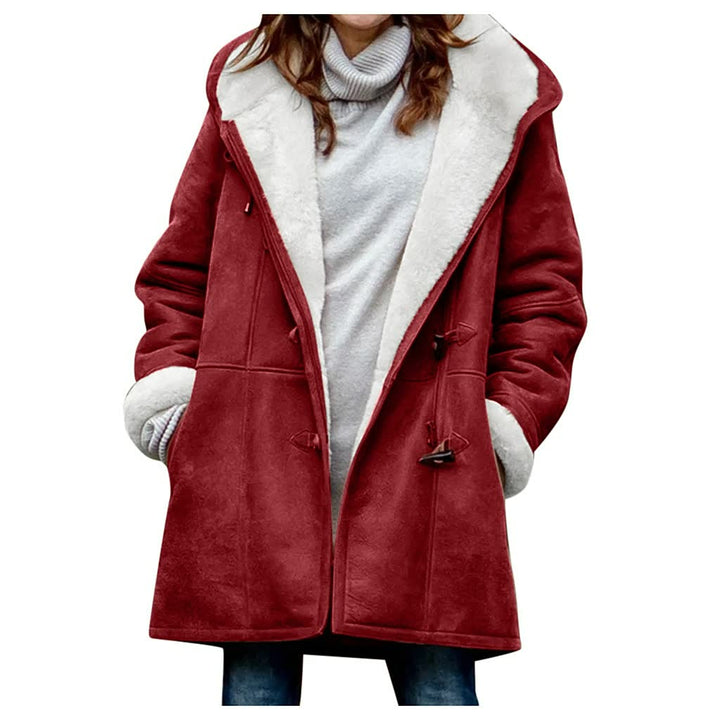 Darcey | Womens Hooded Sherpa Lined Fur Coat