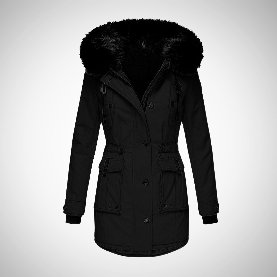 Maisie | Womens Fur Hood Puffer Jacket Coat