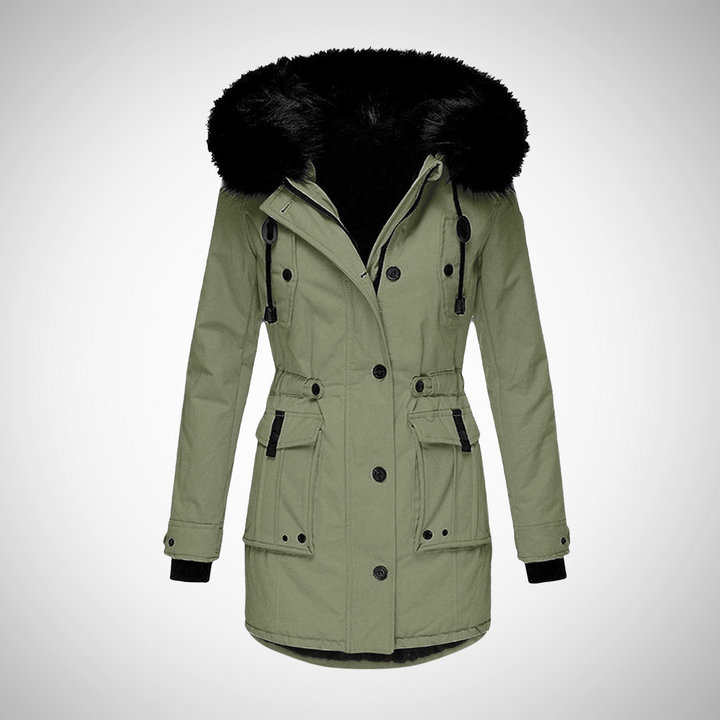 Maisie | Womens Fur Hood Puffer Jacket Coat