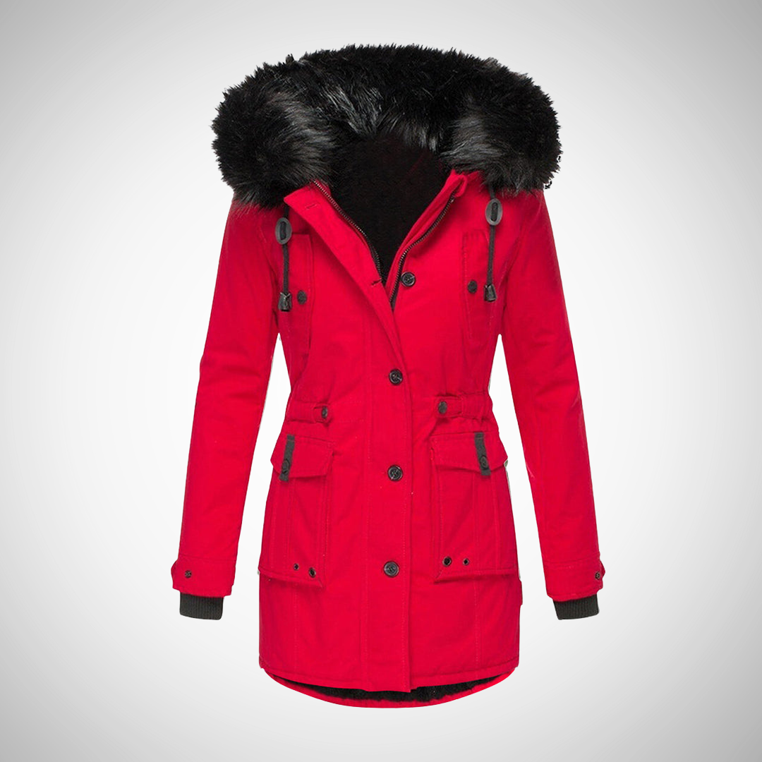 Maisie | Womens Fur Hood Puffer Jacket Coat