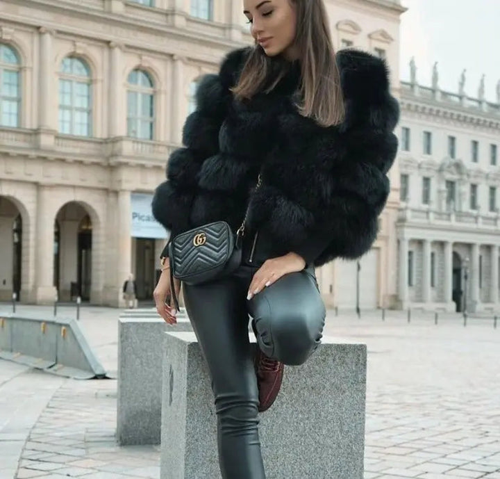 Sienna | Womens Cropped Fur Coat Jacket