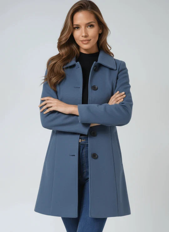 Effie | Womens Coat Single-Breasted A-Line