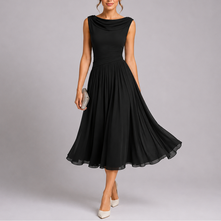 Matilda | Wedding Guest Chiffon Midi Dress Women
