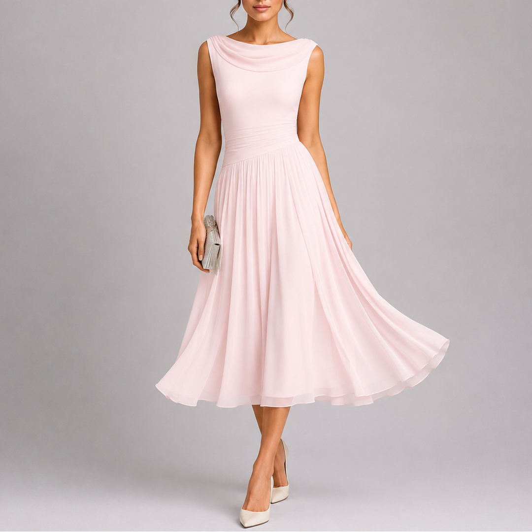 Matilda | Wedding Guest Chiffon Midi Dress Women
