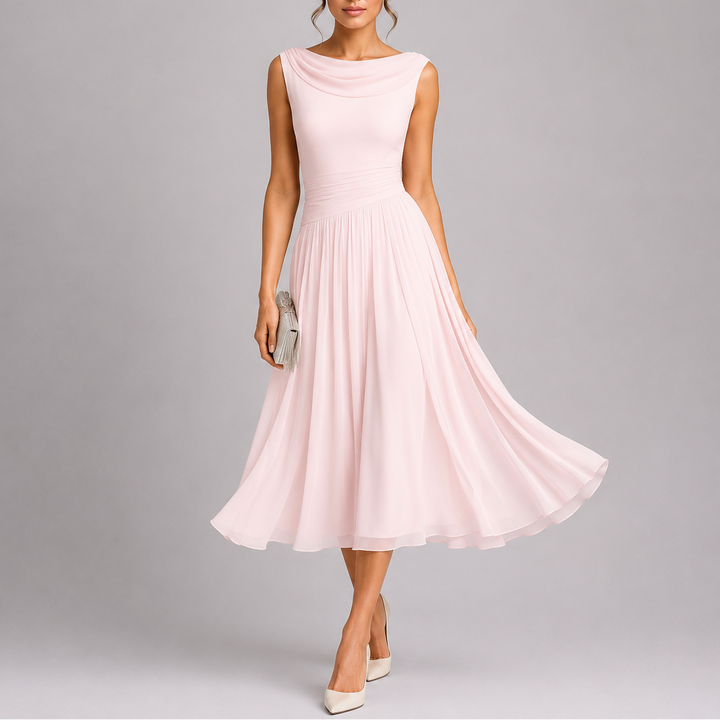 Matilda | Wedding Guest Chiffon Midi Dress Women