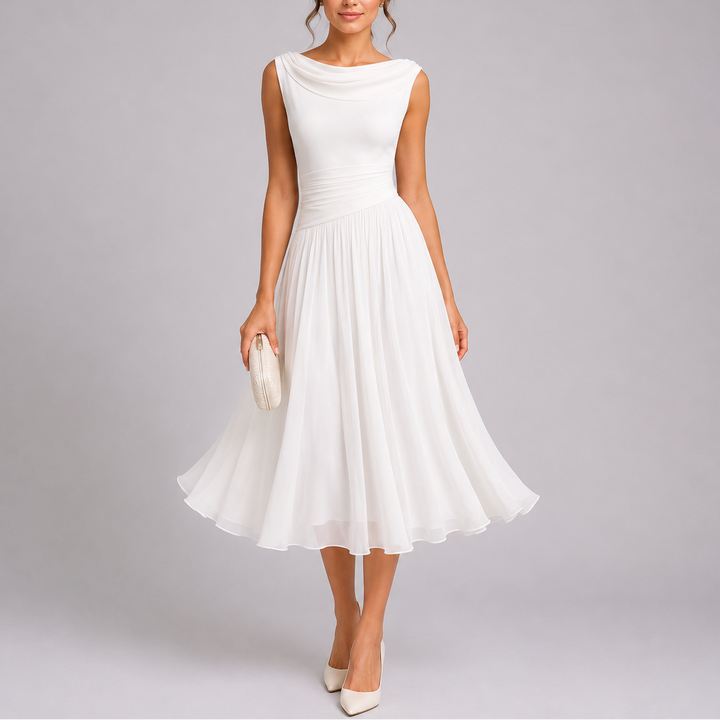 Matilda | Wedding Guest Chiffon Midi Dress Women