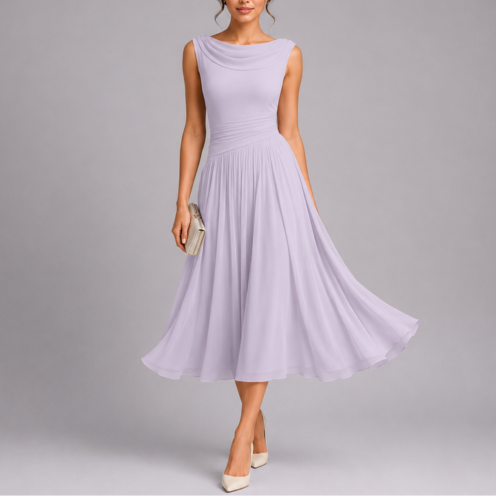 Matilda | Wedding Guest Chiffon Midi Dress Women