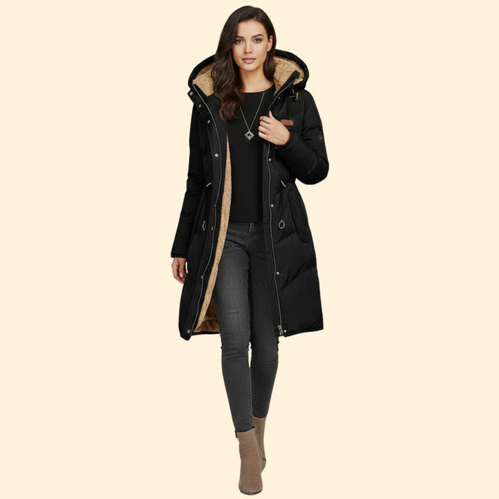Lottie | Ladies Puffer Jacket Hooded Long Womens Coat