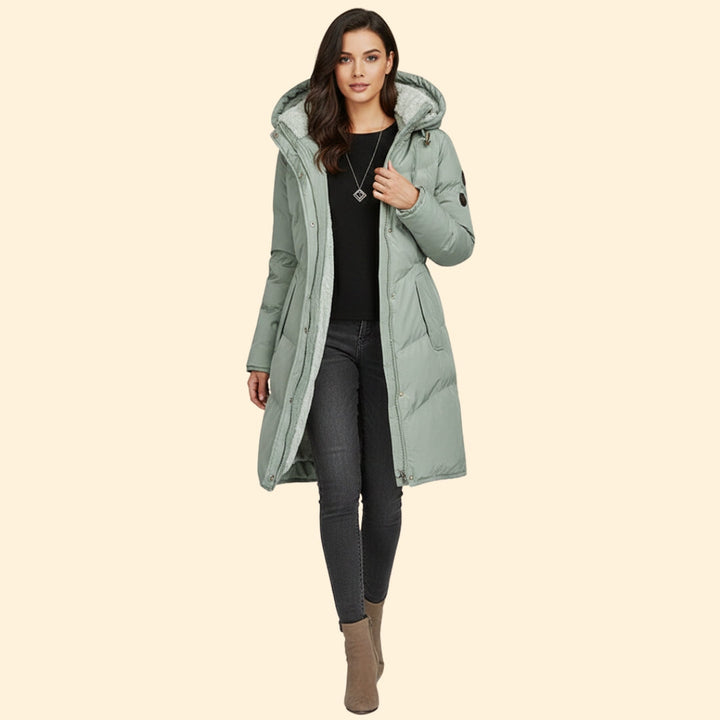 Lottie | Ladies Puffer Jacket Hooded Long Womens Coat