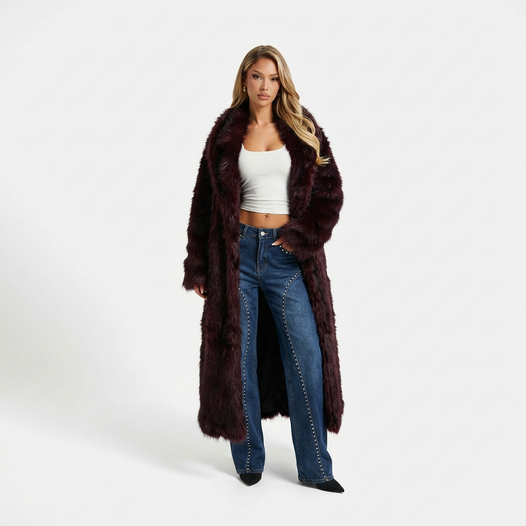 Phoebe | Womens Fur Coat Long Maxi